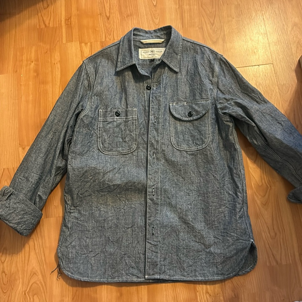 Rogue territory rgt chambray large work shirt